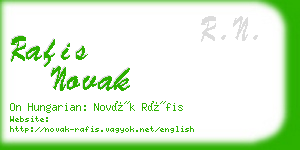 rafis novak business card